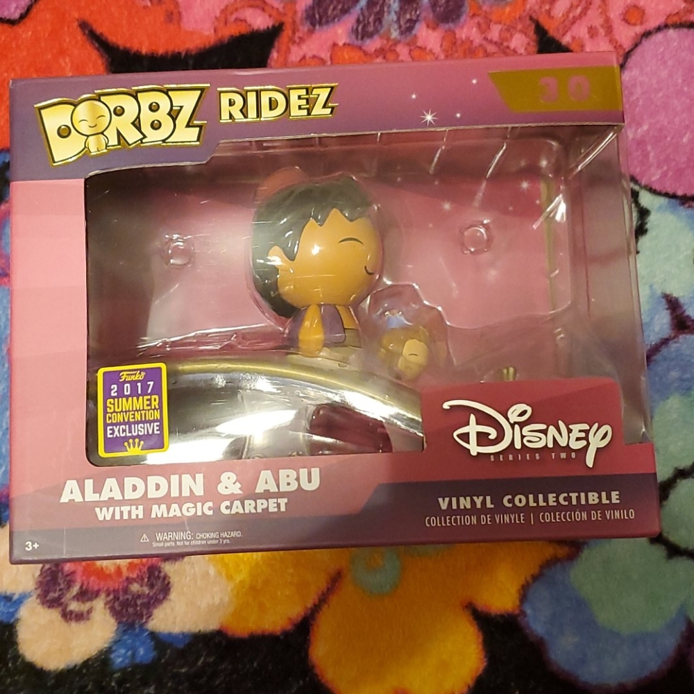 Disney Funko Dorbz Ridez Aladdin and Abu Set
